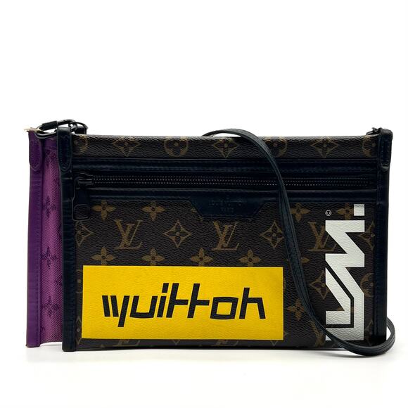Louis Vuitton Double Flat Messenger Bag Virgil Abloh M44641 - Picture 1 of 9